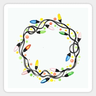 Decorative Circle Christmas Lights Magnet